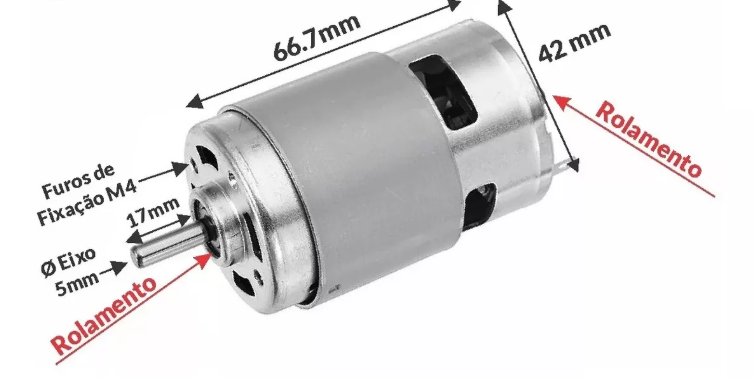 RS-775 4543 DC 12V High Torque Motor